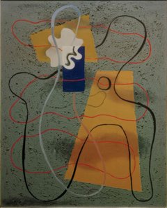 Muslingform i blå af Willi Baumeister