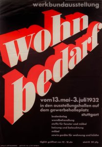 Werkbund-udstilling: boligbehov  af Willi Baumeister