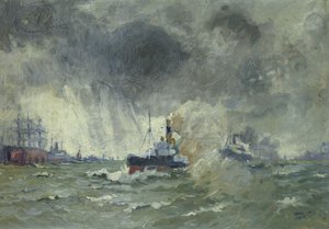 Norsk lodsbåd af Willi Otto Max Lange