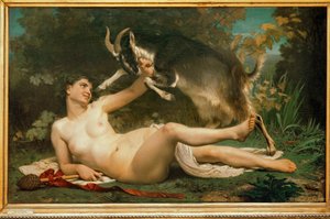 Bacchante (olie på lærred) af William-Adolphe Bouguereau