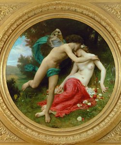 Flora og Zephir (maleri på lærred) af William-Adolphe Bouguereau
