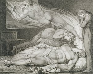 Death of the Strong Wicked Man, pl.6, illustration fra 