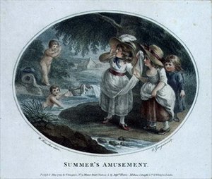 Sommerens Forlystelse, indgraveret og værtshus. af Thomas Gaugain (1748-1812)