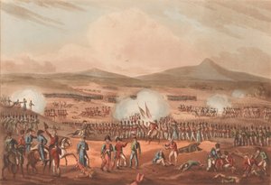 Slaget ved Fuentes DOnoro, 5. maj 1811 (akvatint, farvet)