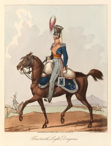 Fjorteenth Light Dragoons (akvatint, farvet)