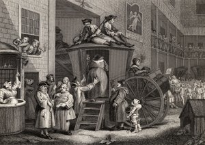 Country Inn Yard, indgraveret af Timothy Engleheart (1803-79) fra 