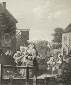 Aften - London - af William (after) Hogarth