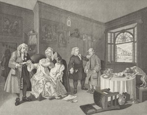 Ægteskab a la Mode af William (after) Hogarth