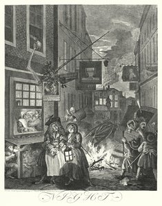Nat (gravering) af William (after) Hogarth