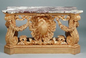 Bord, ca. 1735 (udskåret forgyldt træ) af William (after) Kent