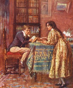 Illustration til The Mill on the Floss af George Eliot (farvelitografi)
