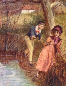 Illustration til The Mill on the Floss af George Eliot (farvelitografi)