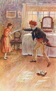 Illustration til The Mill on the Floss af George Eliot (farvelitografi)
