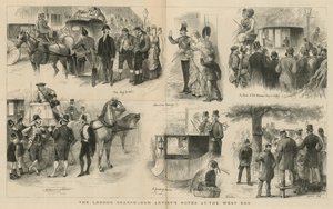 Noter på et hospital i London (gravering)