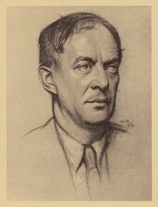 Portræt af Walter de la Mare (litho)