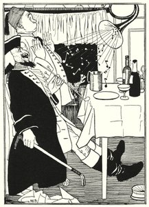 Illustration til baron Munchausens eventyr (gravering)