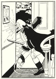 Illustration til baron Munchausens eventyr (gravering)