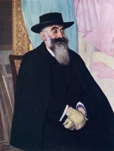 Portræt af Lucien Pissarro (farve litho)