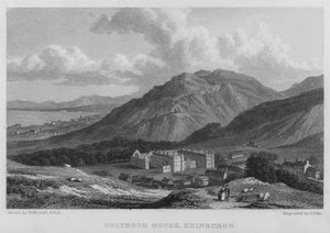 Holyrood House, Edinburgh (gravering) af William (after) Westall
