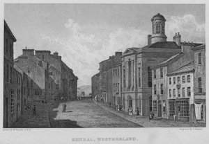 Kendal, Westmorland (gravering) af William (after) Westall