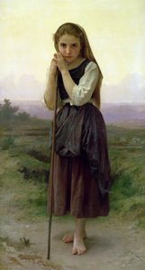 En lille hyrdinde, 1891 af William Adolphe Bouguereau