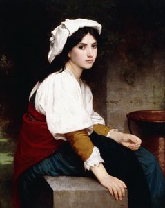 Italiensk pige ved en fontæne, 1870
