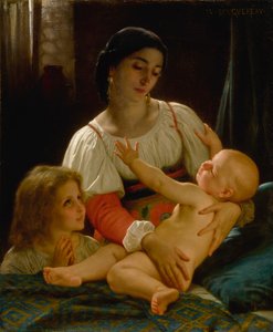 Le Réveil (Reduktion) af William Adolphe Bouguereau