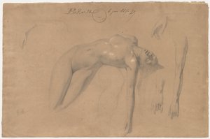 Liggende nøgen kvinde af William Adolphe Bouguereau