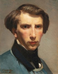 Selvportræt (olie på lærred) af William Adolphe Bouguereau