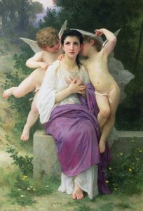 Hjertets opvågning, 1892 af William Adolphe Bouguereau