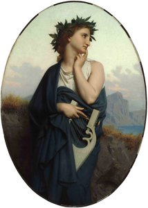 Muse Philomèle, 1861. af William-Adolphe Bouguereau