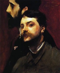 Malerne François Flameng og Paul Helleu, c.1880 af William Adolphe Bouguereau