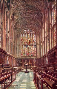Kings College Chapel, Cambridge af William Affleck Carruthers