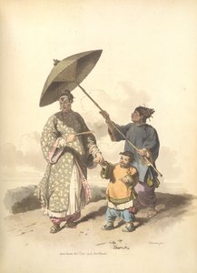 En kinesisk dame og hendes søn af William Alexander