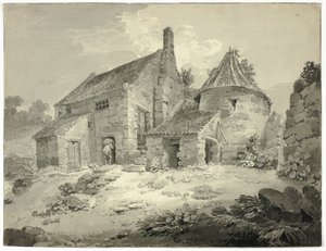 En mølle ved Berwick Upon Tweed af William Alexander
