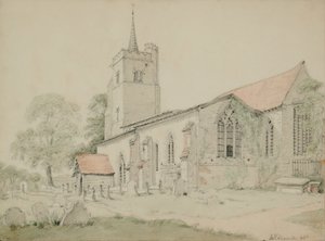 Aldenham Church, Hertfordshire af William Alexander