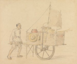 Kinesisk transportør med sin sejl-set Barrow