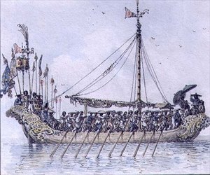 Kinesisk Galley (akvarel) af William Alexander