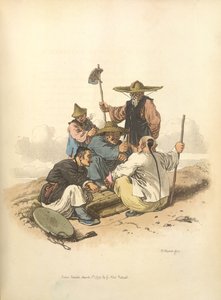 Mænd, der spiller terninger af William Alexander