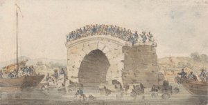 Rester af en bro ved San-Sien-Wey på Pei-Ho nær Tong-Tcheou, 15. august 1793 af William Alexander