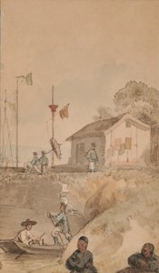 Flodbåd i Kina, november af William Alexander
