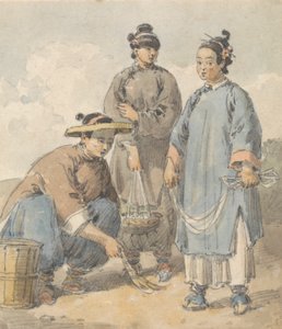 Tre kinesiske gadesælgere af William Alexander