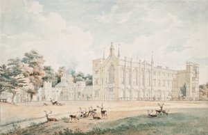 Udsigt fra det sydvestlige, Cassiobury, Hertfordshire af William Alexander