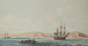 Udsigt over byen Ten-Tchoo-foo af William Alexander