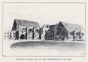 Croydon Palace, en af søens boliger (gravering)