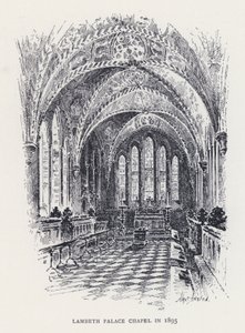 Lambeth Palace Chapel i 1895 (gravering)