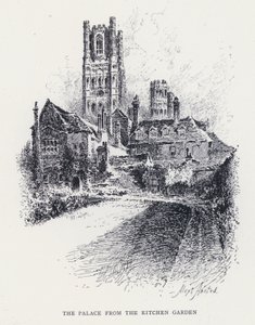 Paladset fra køkkenhaven (gravering)