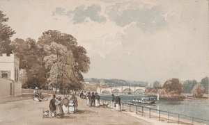 Richmond Bridge af William Alfred Delamotte