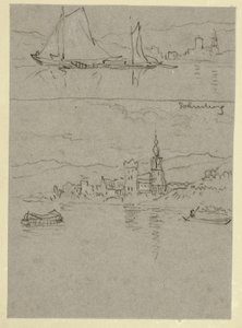 To flodscener af William Alfred Delamotte