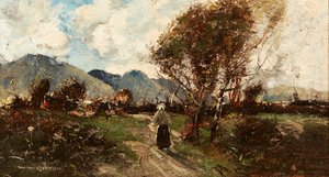 Homeward Bound (olie på lærred) af William Alfred Gibson
